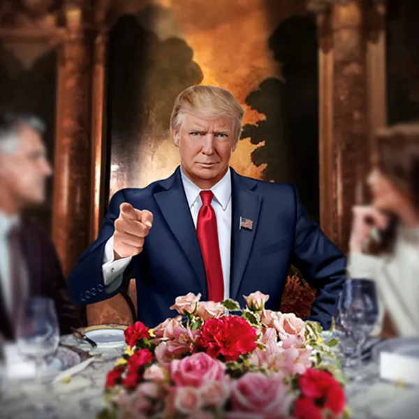 Trump with Fist in Air